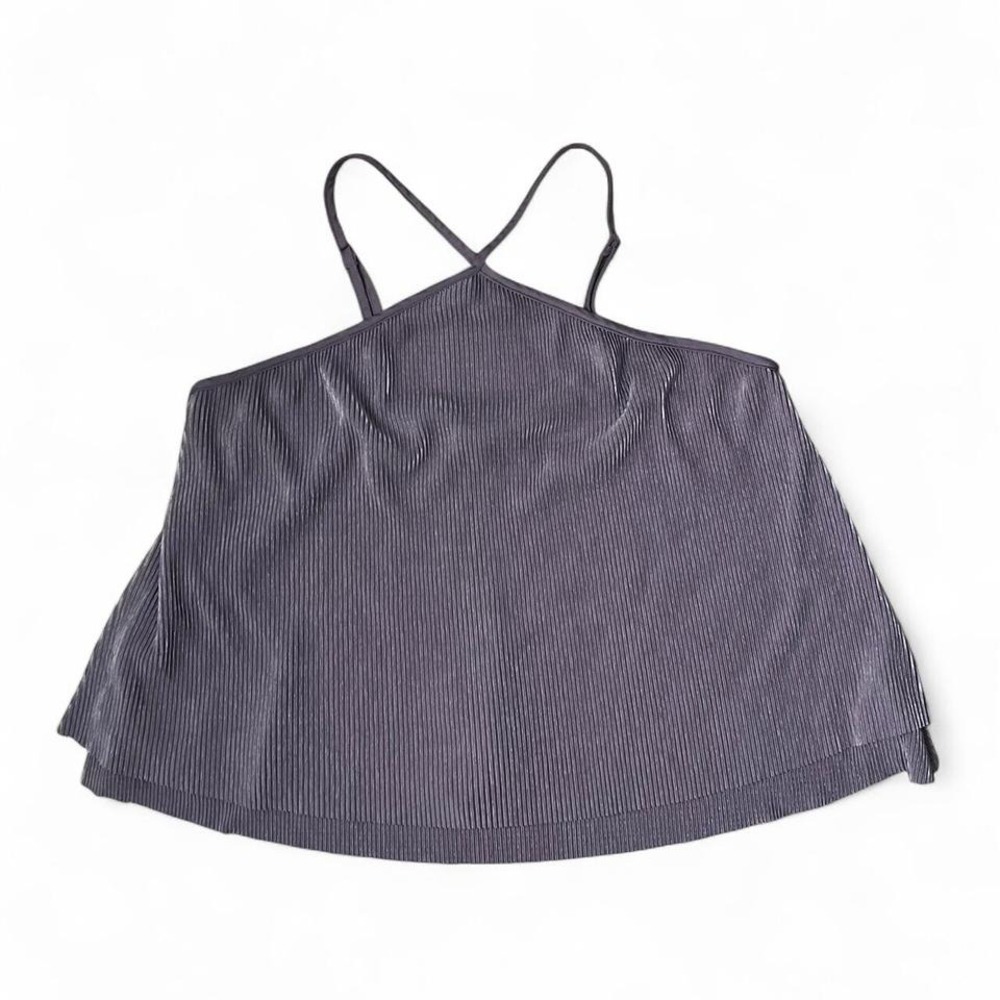 Urban Outfitters purple ribbed halter top